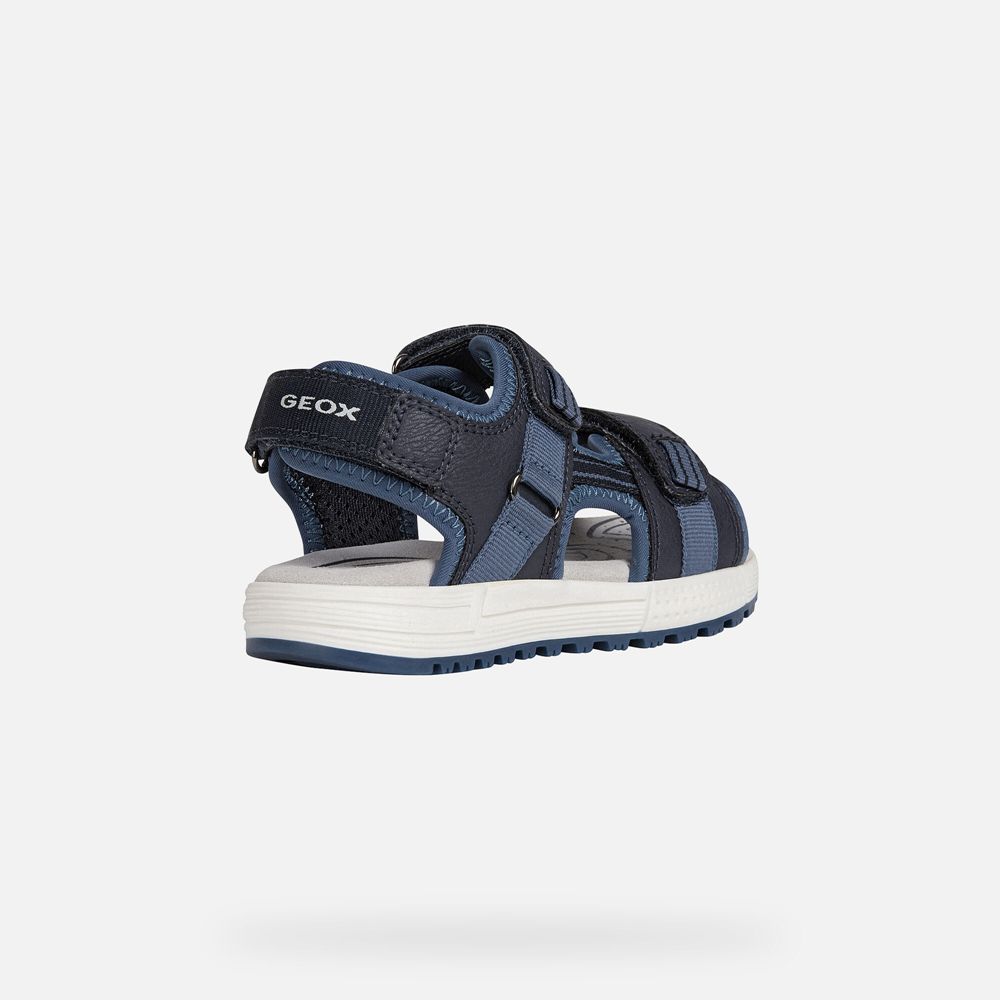 Sandalias Geox Menino Azul Marinho - Alben - GNAWZ3890